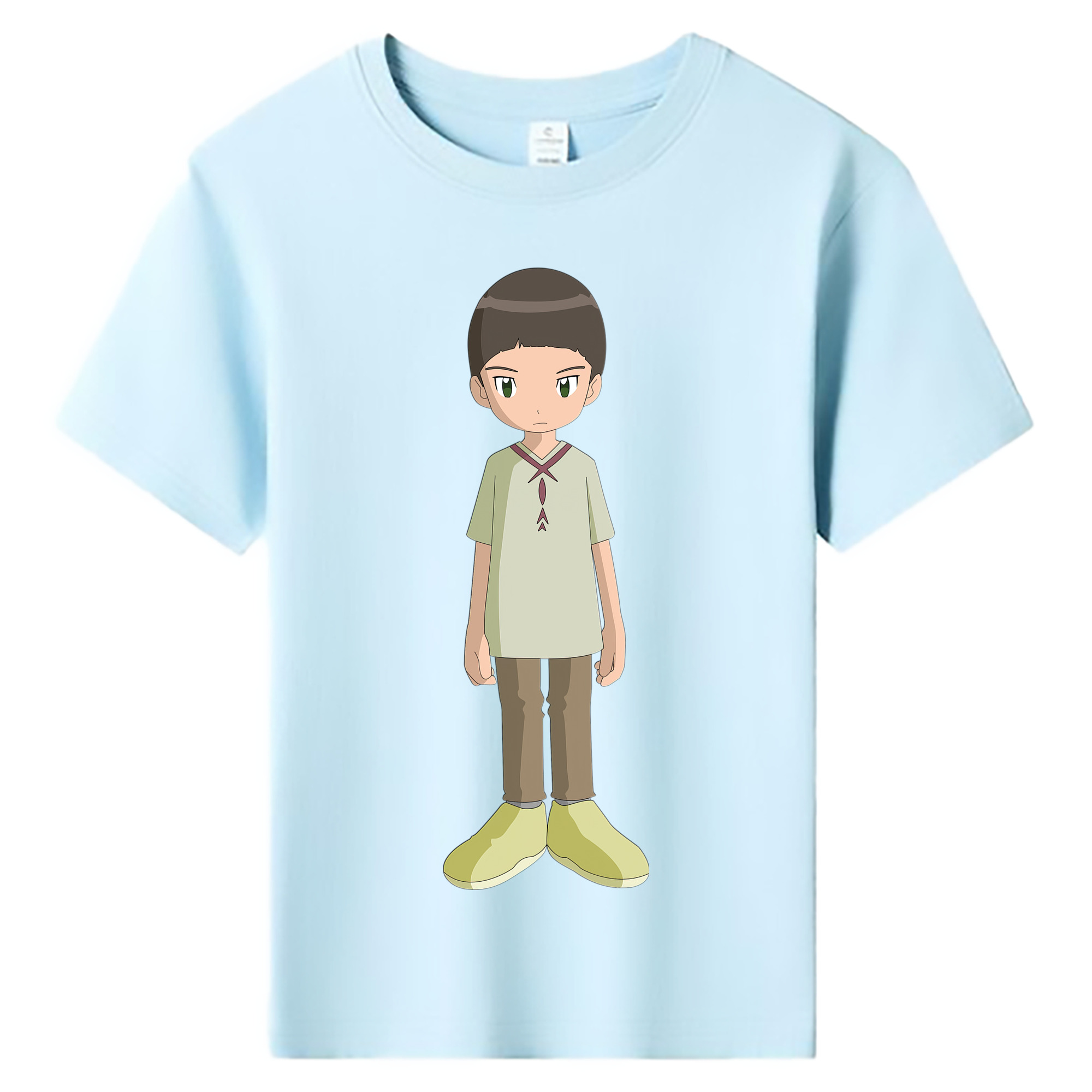 （画像用） Digimon デジタルモンスター/デジモン 綿100％キッズTシャツ（フロントプリント）